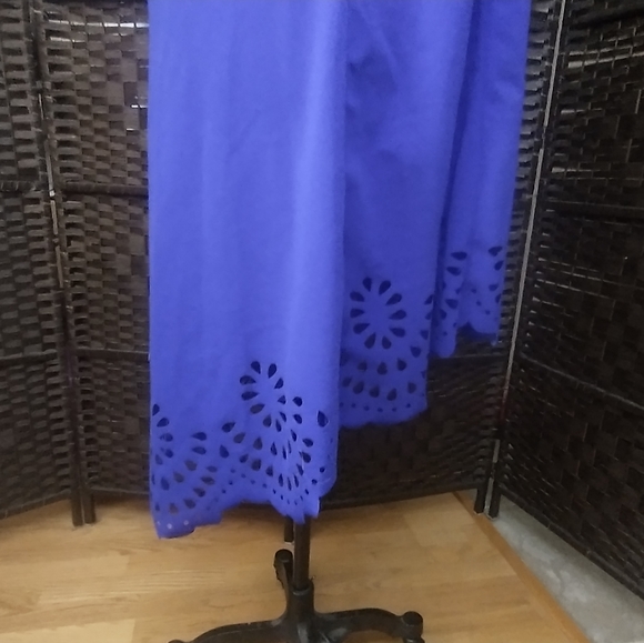 4XL(Best Fit 3X) SHEIN Cobalt Blue Cutout Dress - Picture 7 of 16